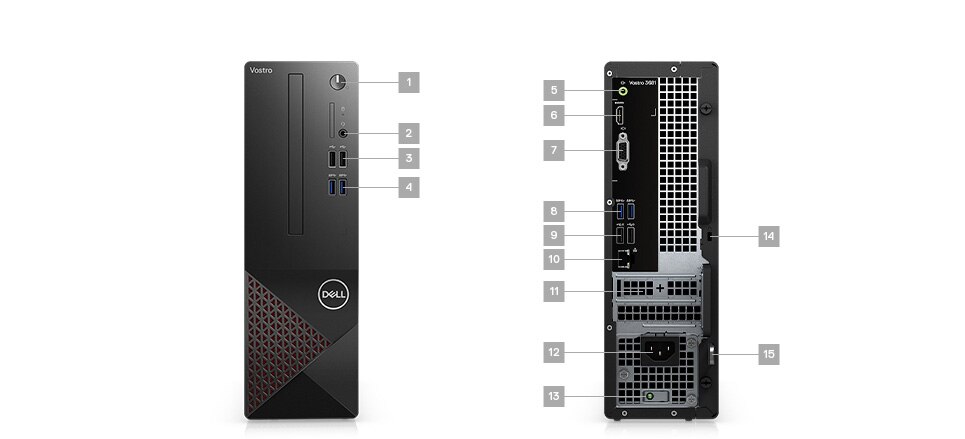 Dell Vostro Desktop 3681 Intel Core i3-10105 / 4GB / 1TB / MS