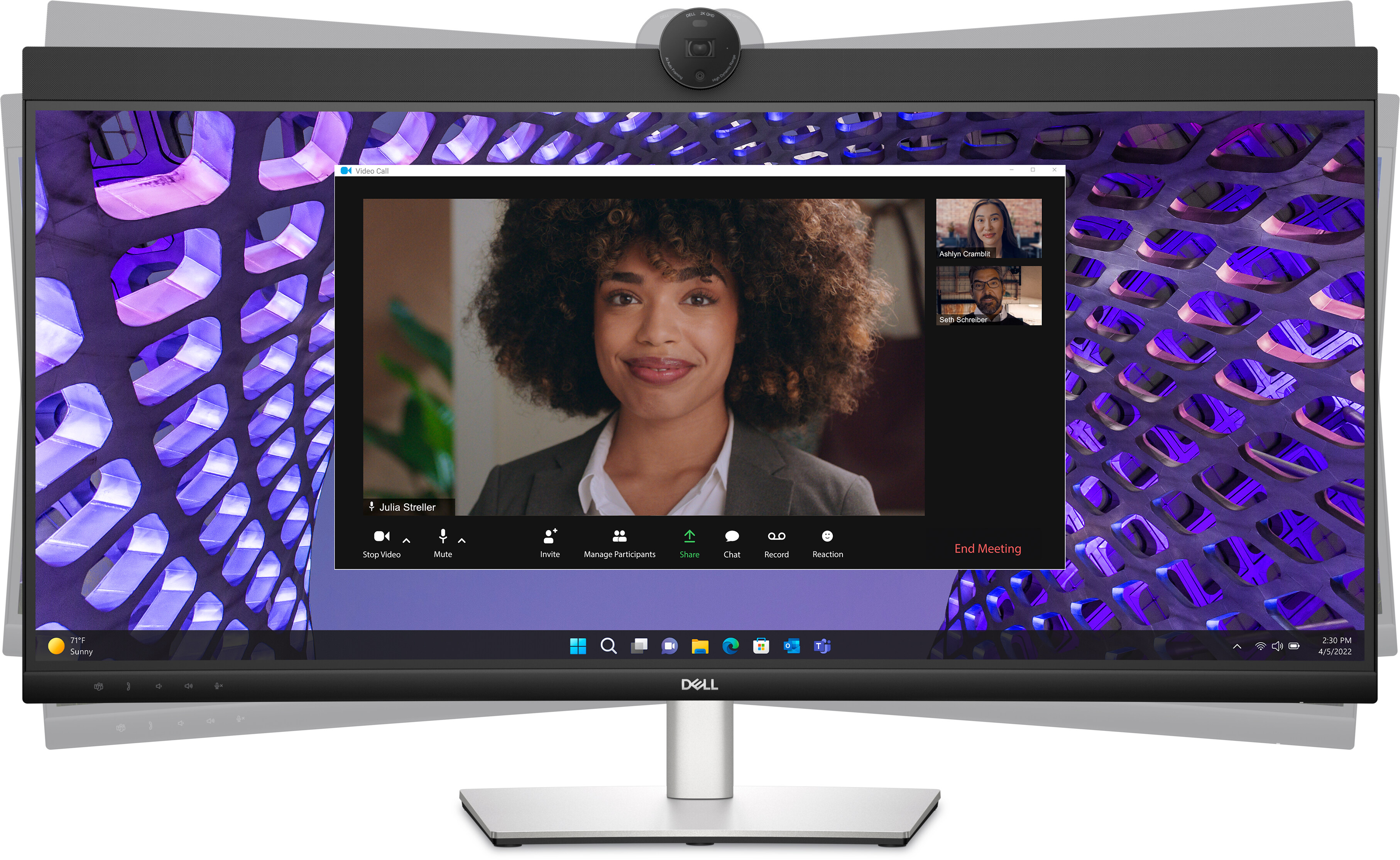 Dell 34 inch Curved Video Conferencing Monitor - P3424WEB
