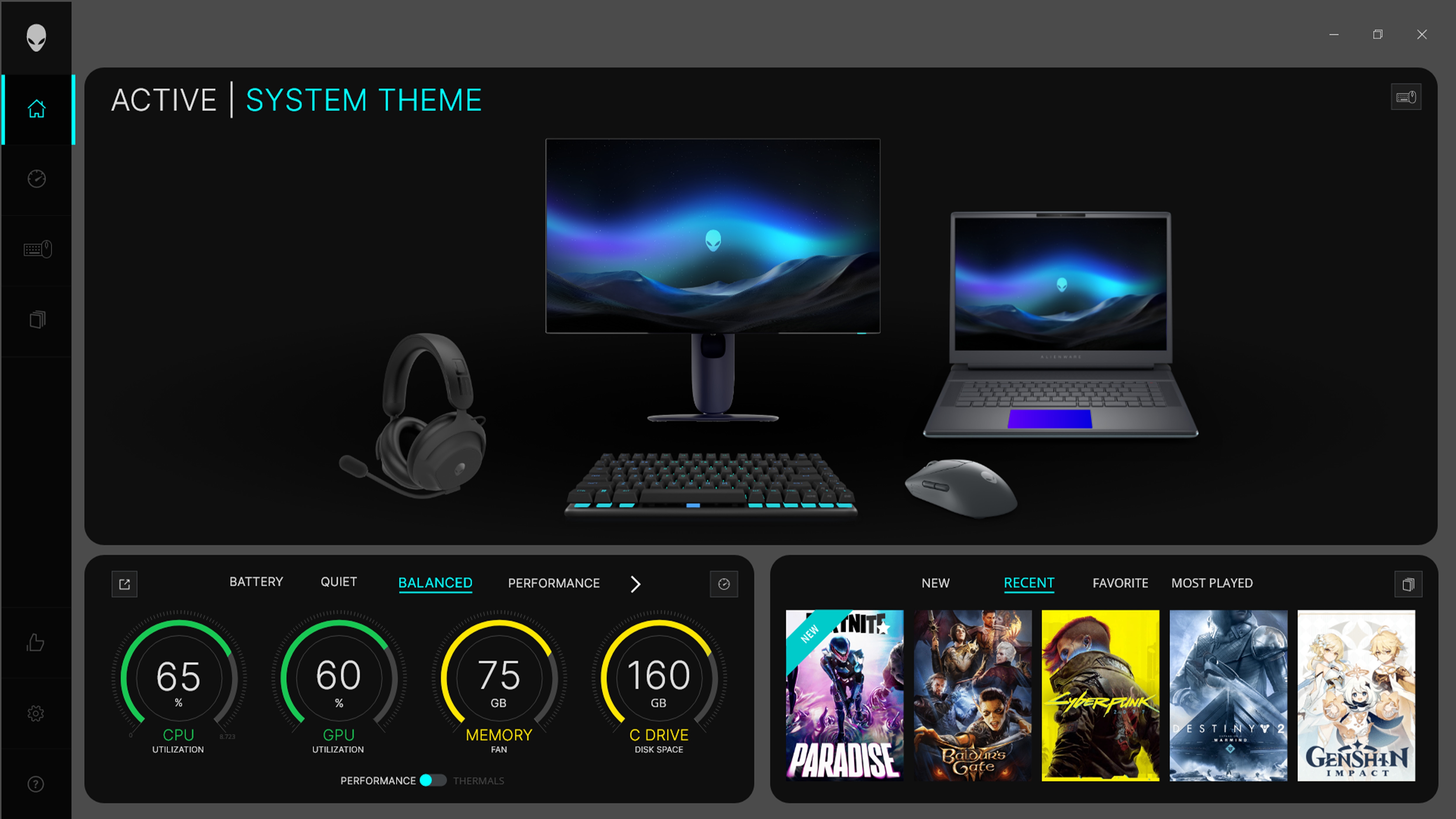 Alienware Area-51 16 AA16250 PDP 影像