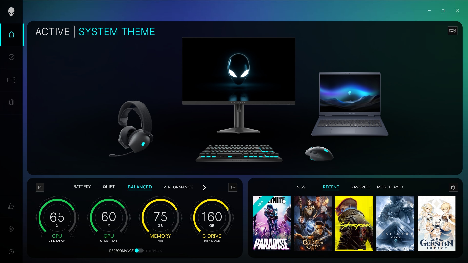 Alienware Command Center.