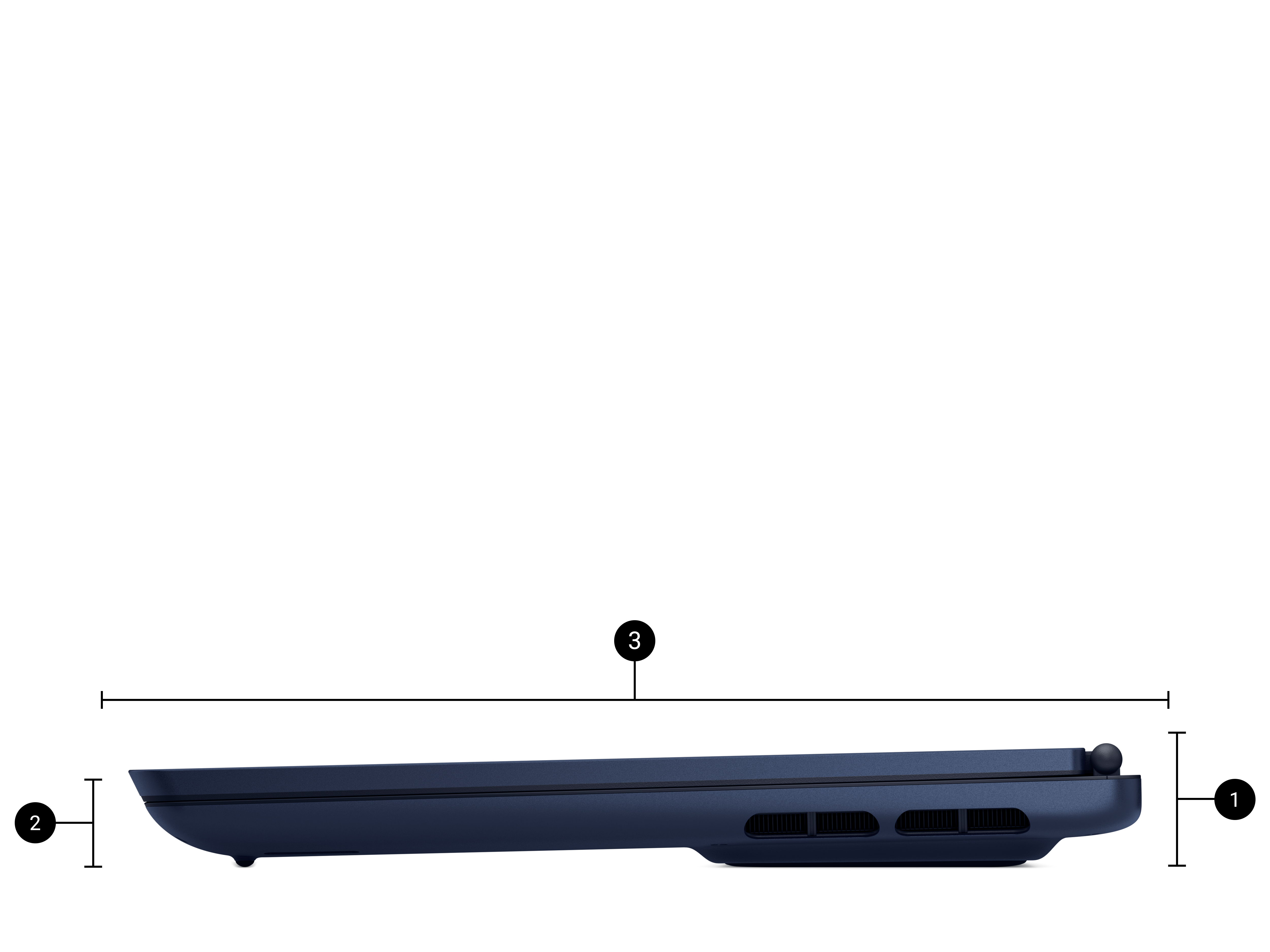 A profile view of a closed Alienware 16X Aurora gaming laptop.