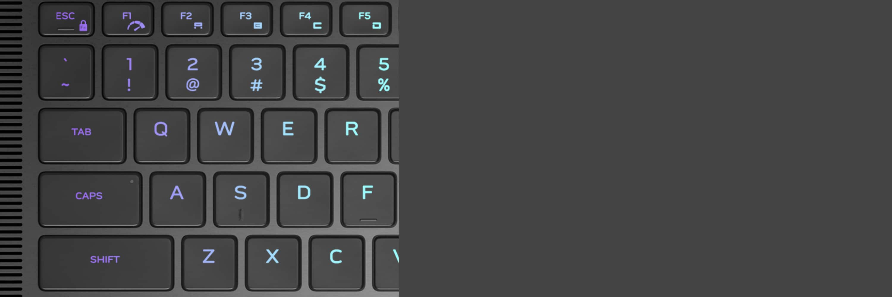 Dell Alienware X16 R2 Gaming Laptop keyboard.