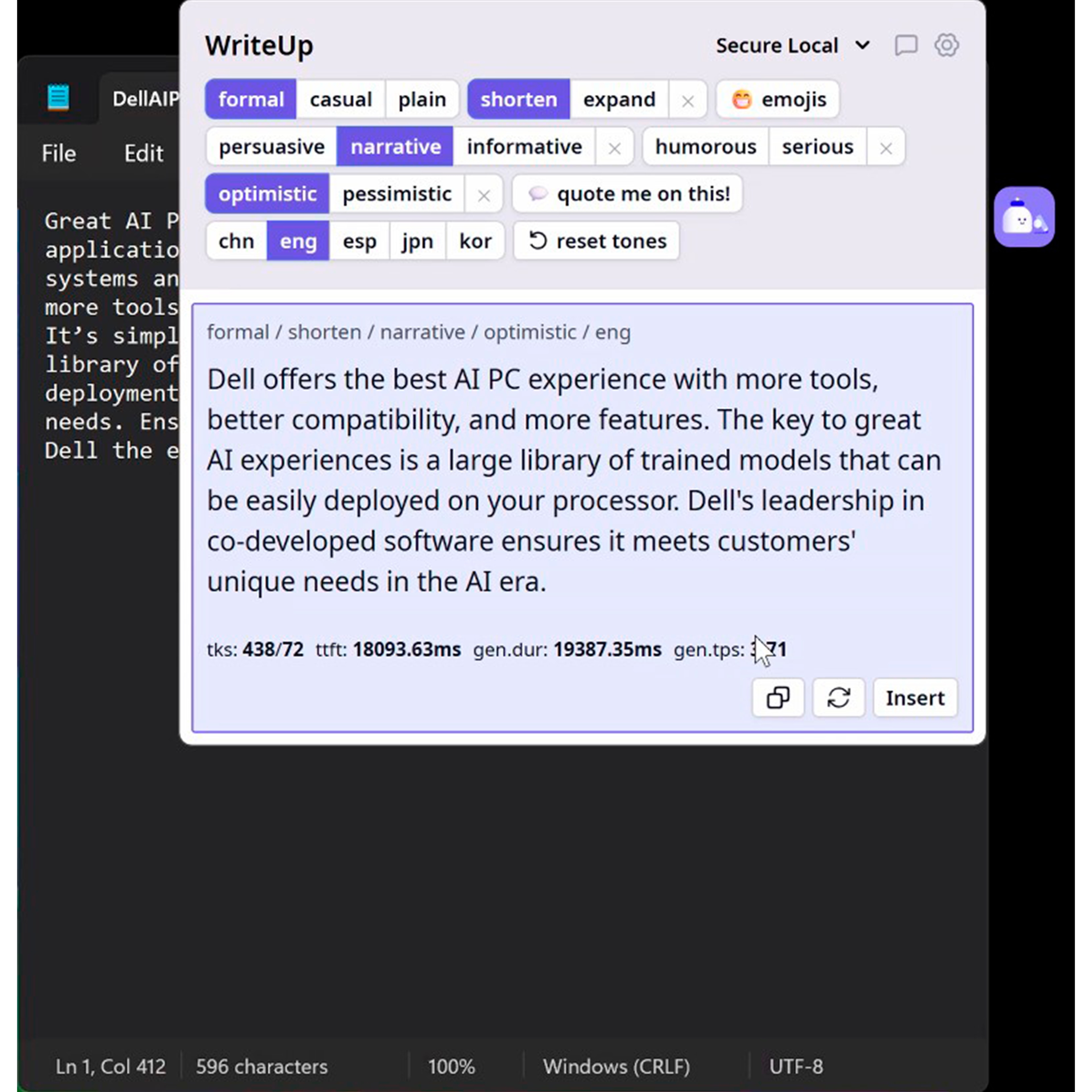 Generate compelling copy