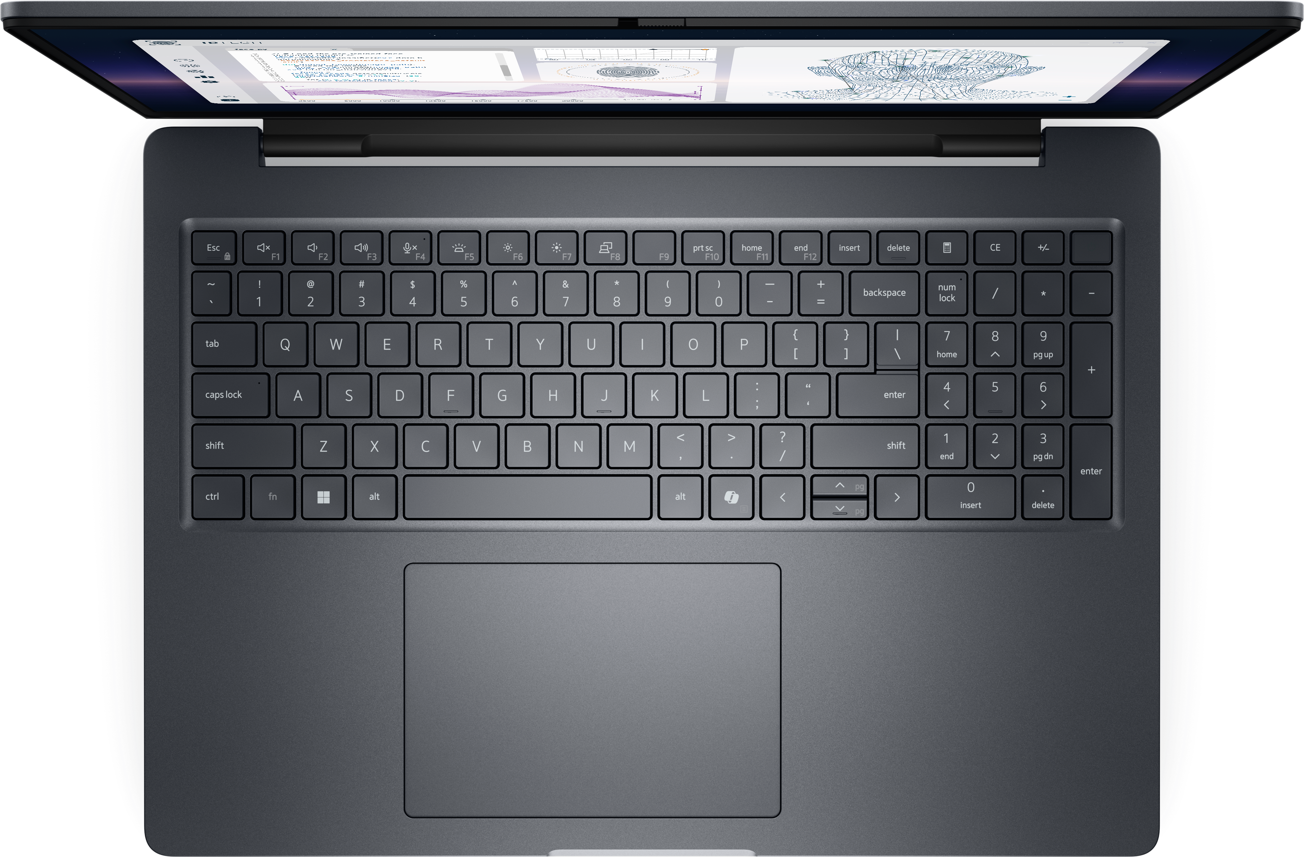 带红外摄像头和指纹读取器的 Dell Pro Max Plus 16 非触控笔记本电脑。