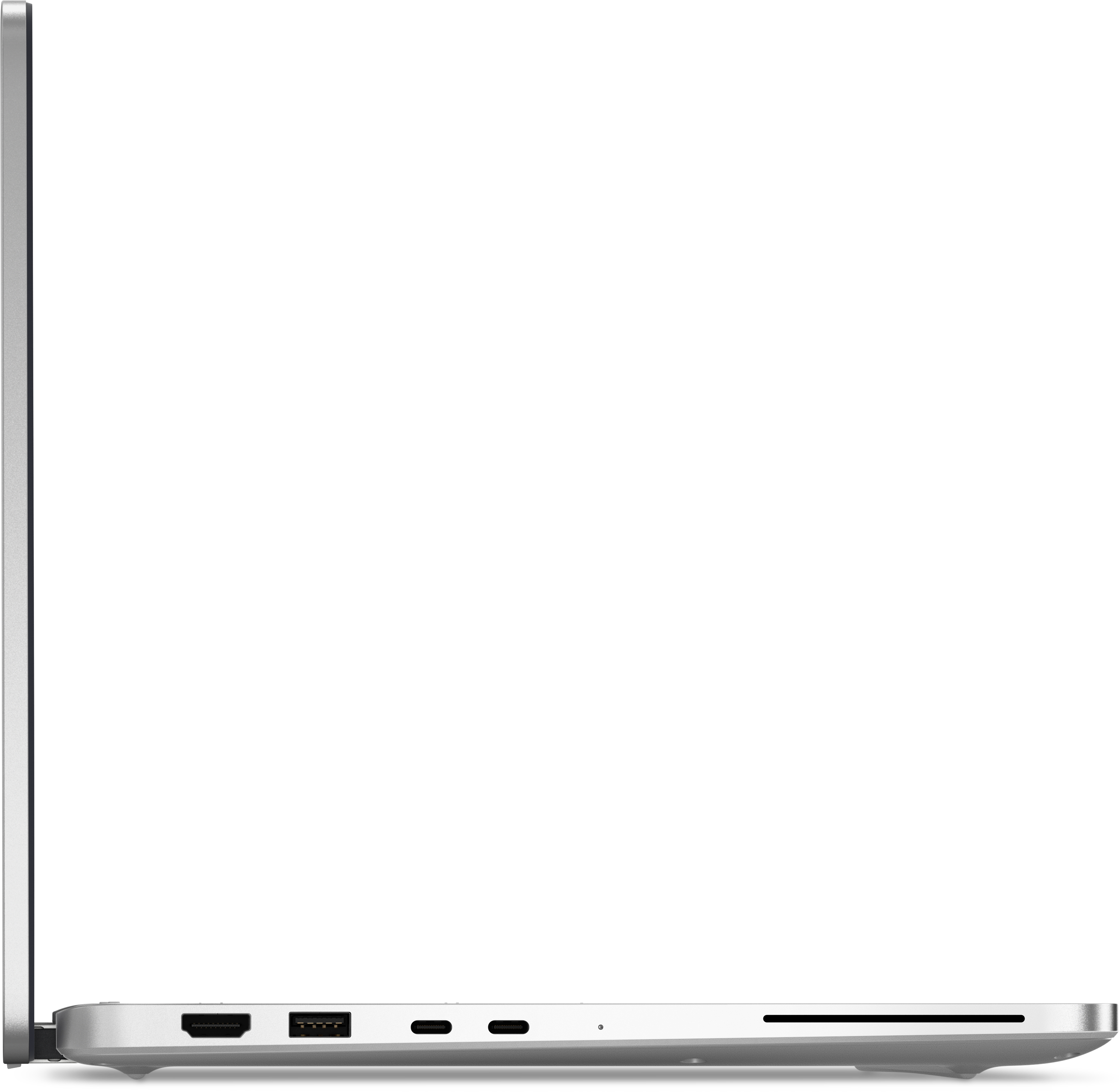 View 左プロファイル Dell Pro 14 2-in-1タッチ操作対応ノートパソコン