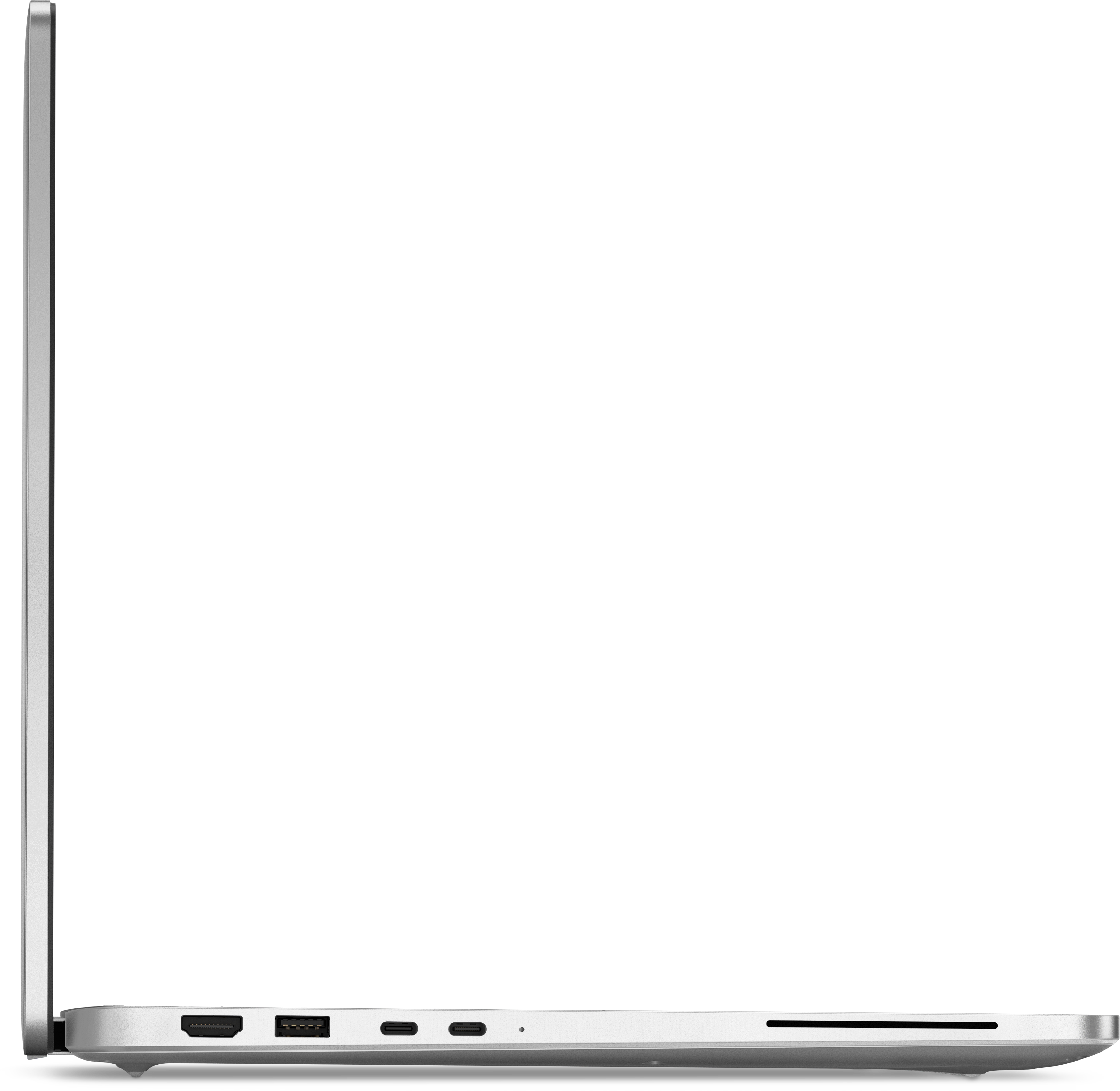 View profilo destro Notebook Dell Pro 16 Plus.