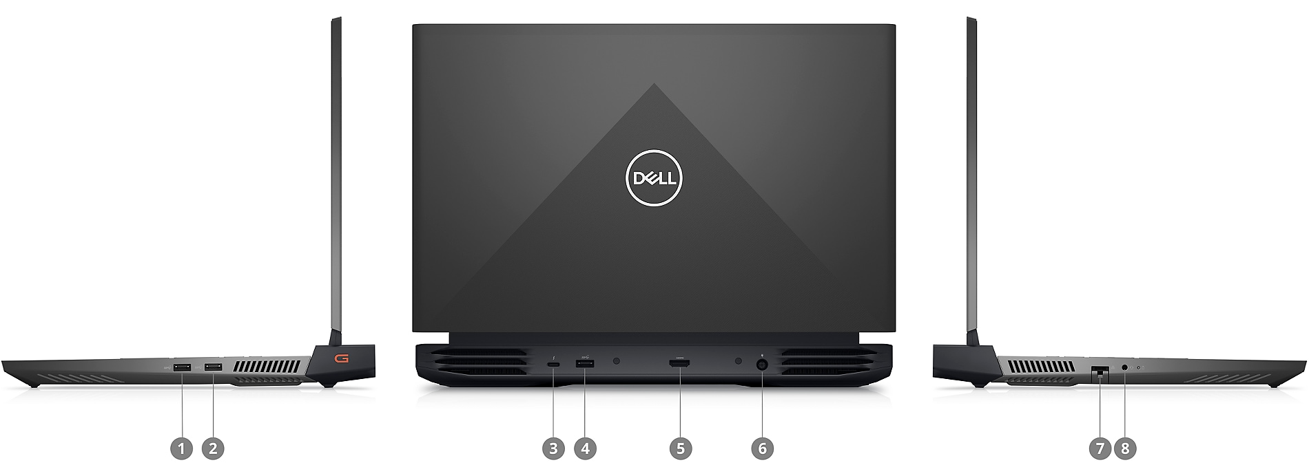 Dell G15 Gaming Laptop 5520 i7-12700-16 GB DDR5 4800 MHz-512 GB SSD-RTX 3060 6GB-Ubuntu -Dark Shadow Grey