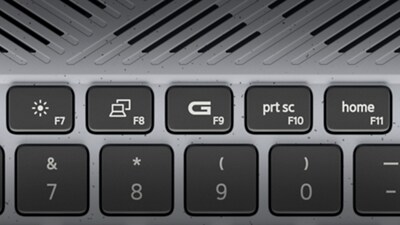 Bild der Kappe der Taste F9, die auf der Tastatur des Dell G15 5525 Gaming-Laptops verfügbar ist.