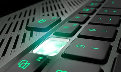 Image du dessus de la touche F9 offert sur le clavier pour ordinateur portable de jeu Dell G16 7620.
