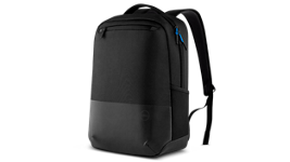 Picture of a Dell PO1520PS Premier slim backpack in a white background.