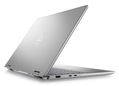 Picture of a Dell Inspiron 14 7420 2-in-1 showing Dell logo behind the product.