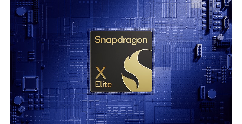 Un renderizado del chip Snapdragon X Elite