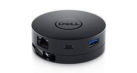 مهايئ USB-C للأجهزة المحمولة طراز DA300 من Dell