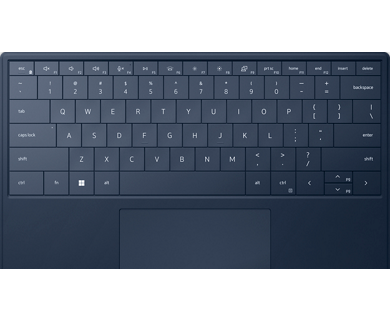 Picture of a Dell XPS 13 9315 2-in-1 Laptop keyboard.