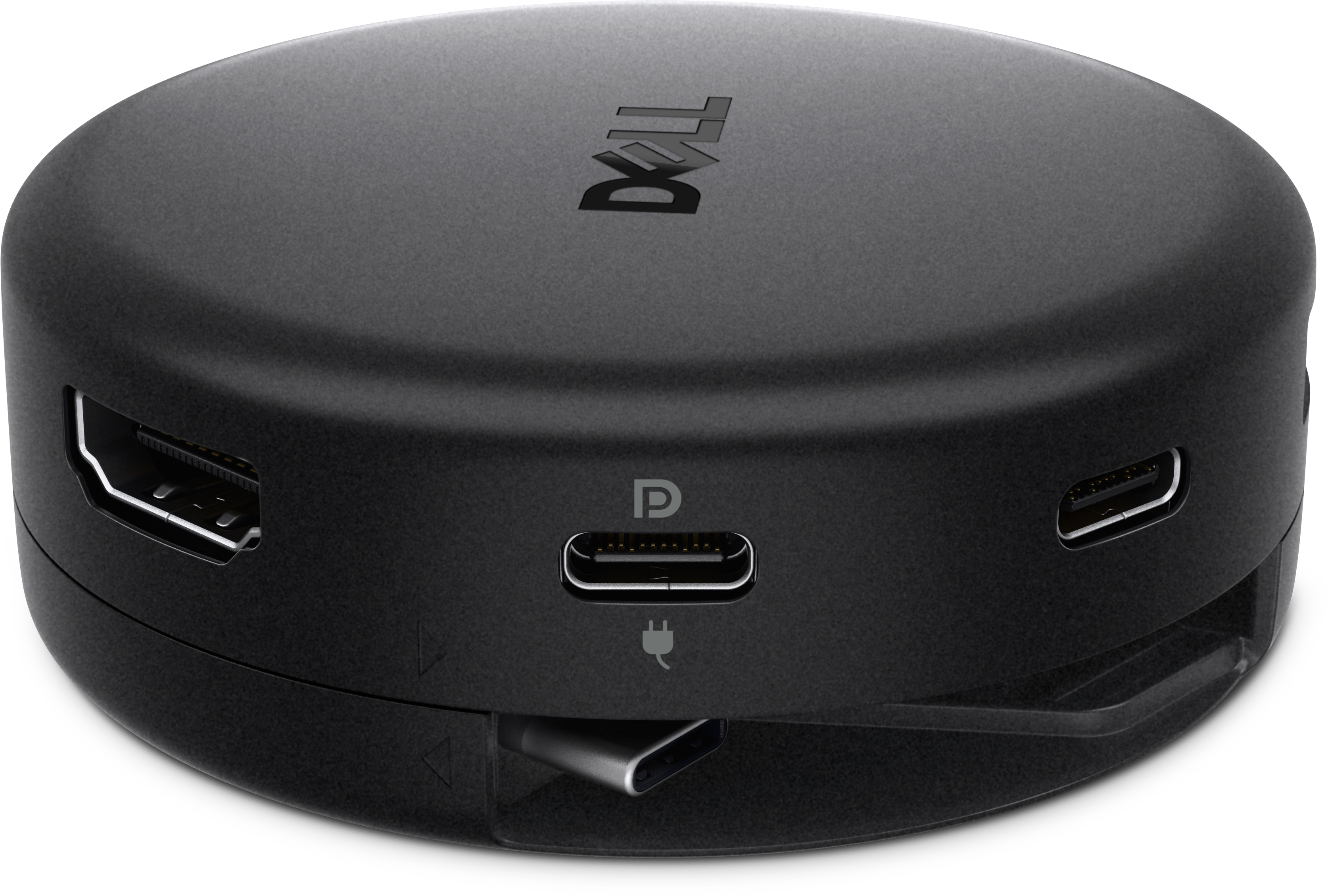 View perfil esquerdo Adaptador de viagem USB-C 7 em 1 Dell Pro - DA326.