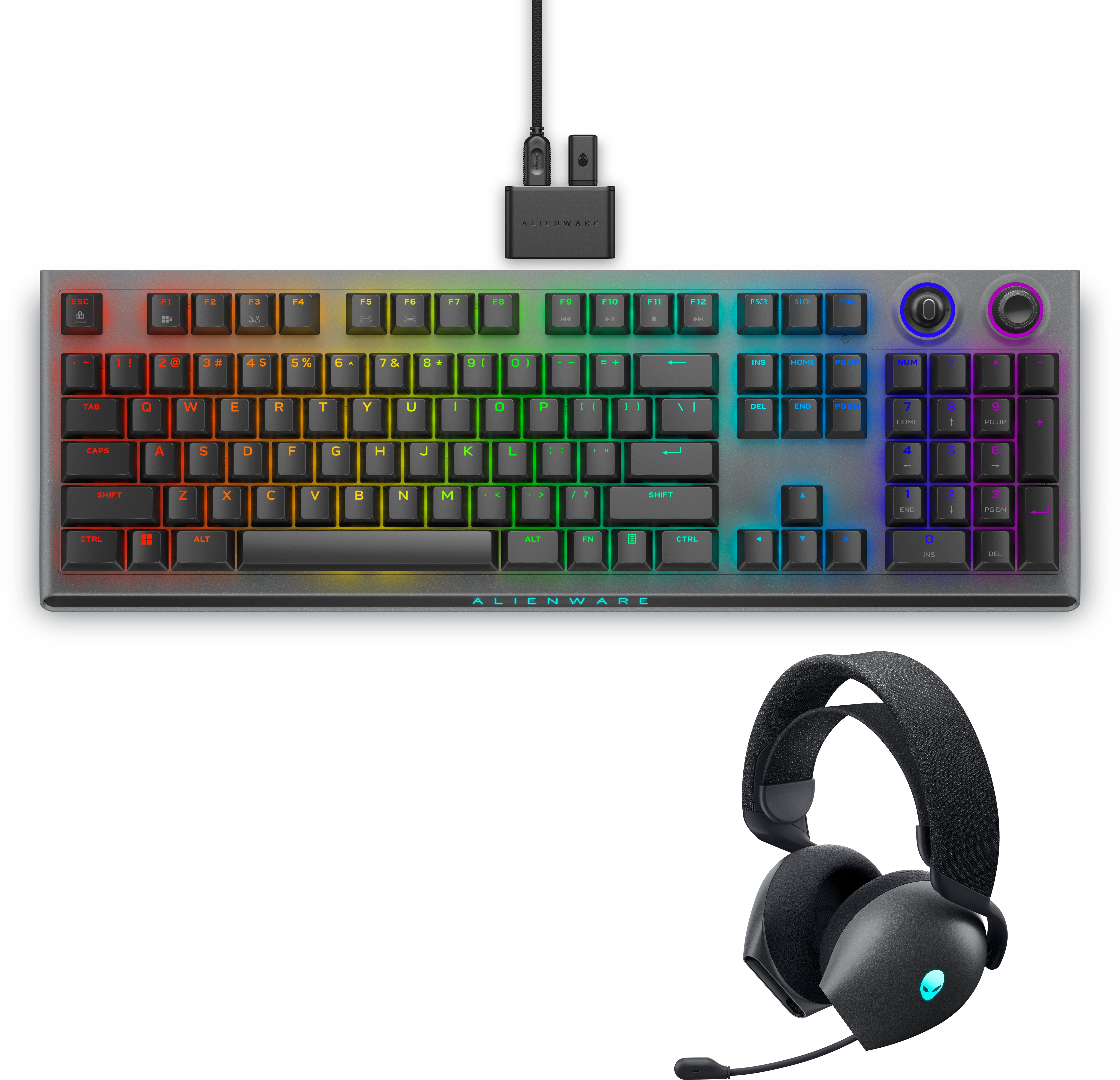 Alienware Tri-Mode Wireless Gaming Keyboard & Headset | Dell USA