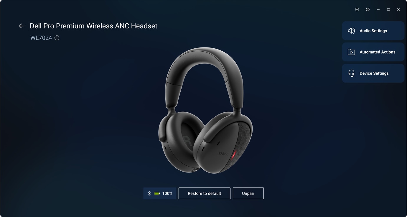 Dell Pro Premium Wireless ANC Headset - WL7024 | Dell USA Dell Pro Premium Wireless ANC Headset - WL7024 | Dell USA
