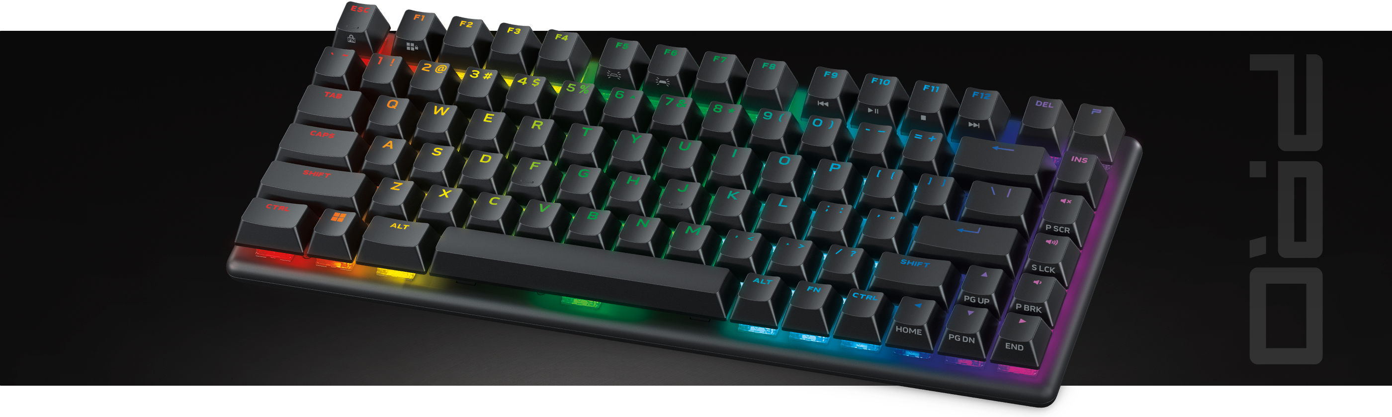 Trådløst Dell Alienware Pro-gamingtastatur.