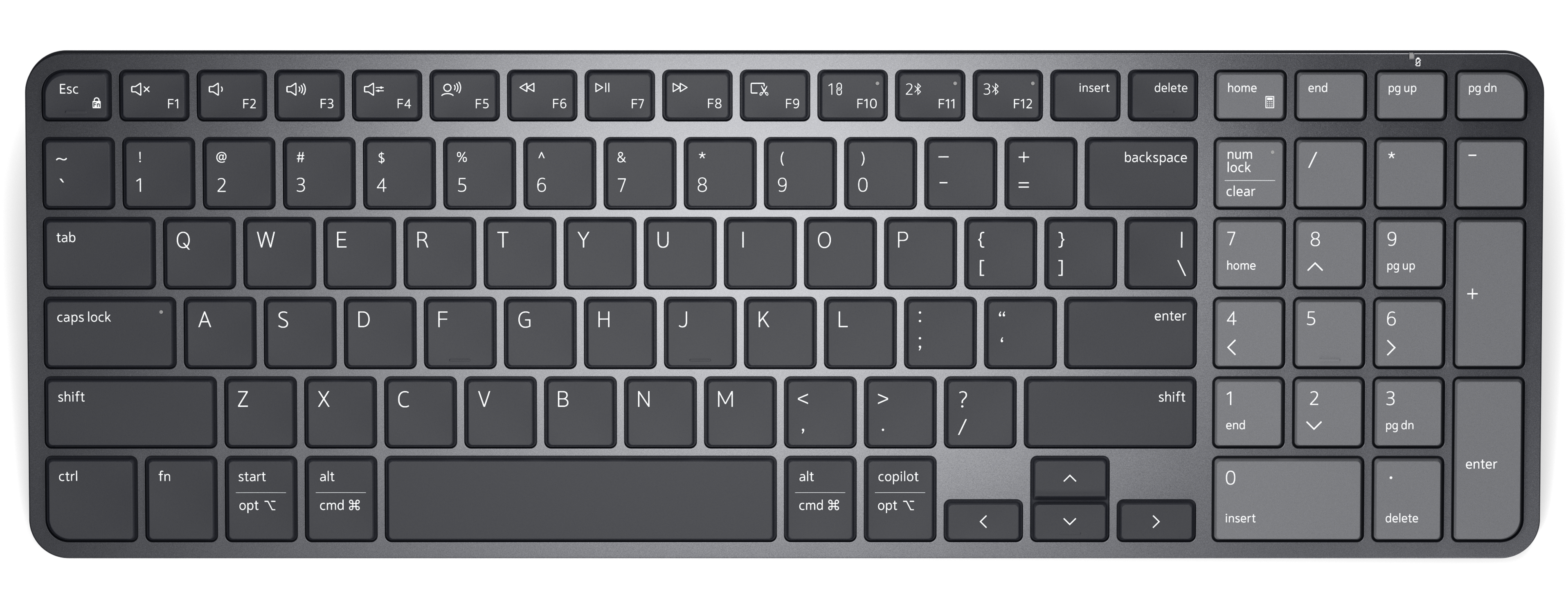 Dell Pro 7 Rechargeable Compact Keyboard - KB746 - US English