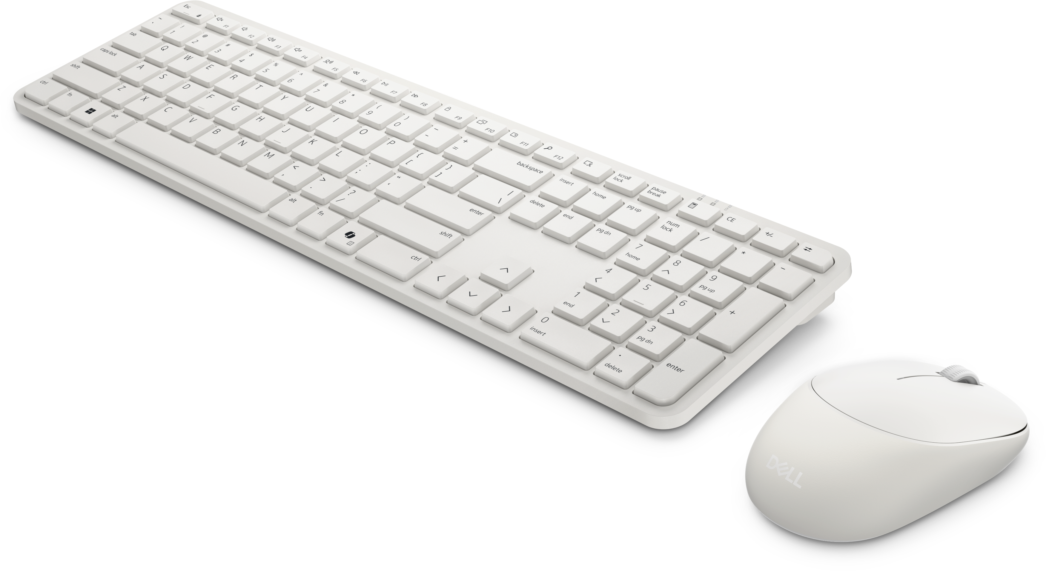 View left-facing Dell Pro 5 Keyboard and Mouse - KM526​