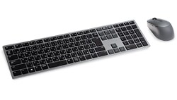 Picture of a Dell Multi-Device Wireless Keyboard and Mouse KM7321W.