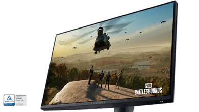 Picture of a Dell Alienware AW2523HF Gaming Monitor with a game image on the screen.