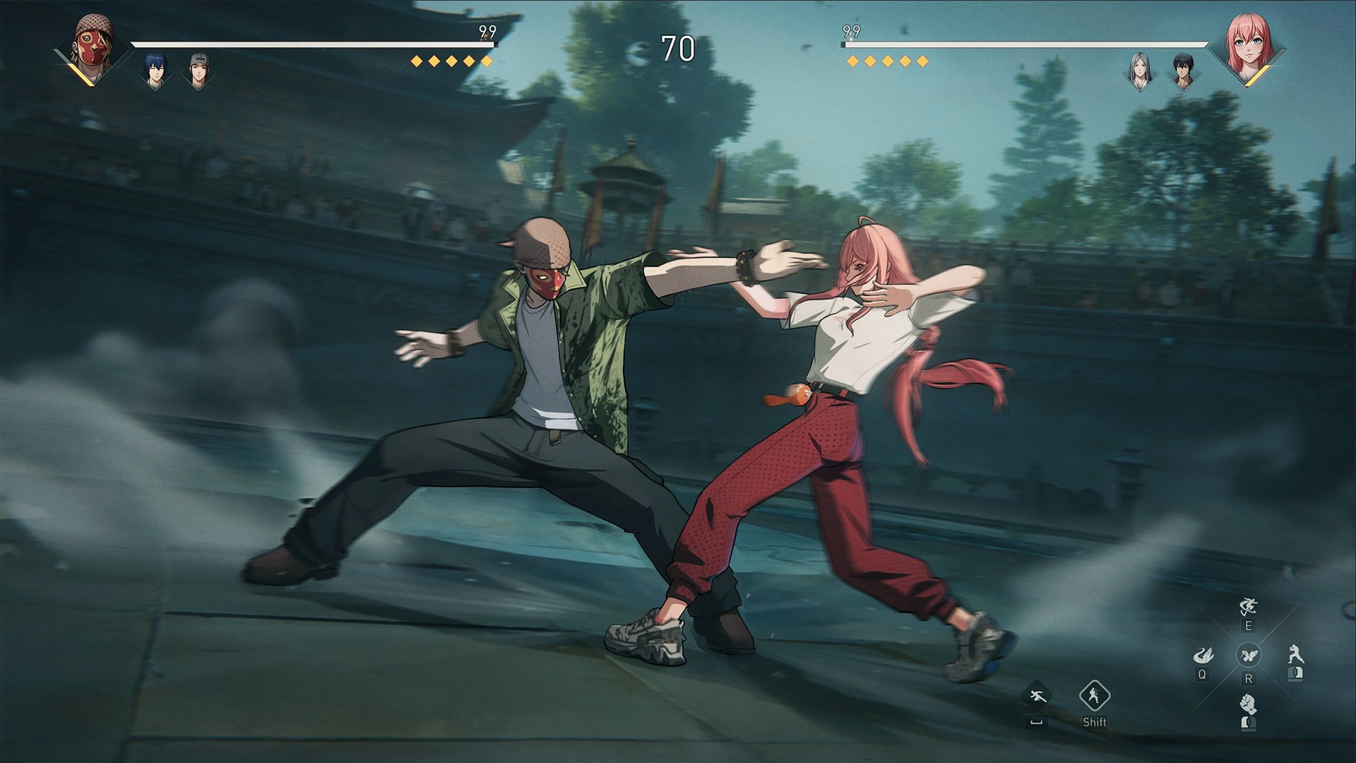 Jugabilidad de la escena de combate de The Hidden Ones. Imagen de menor fidelidad.