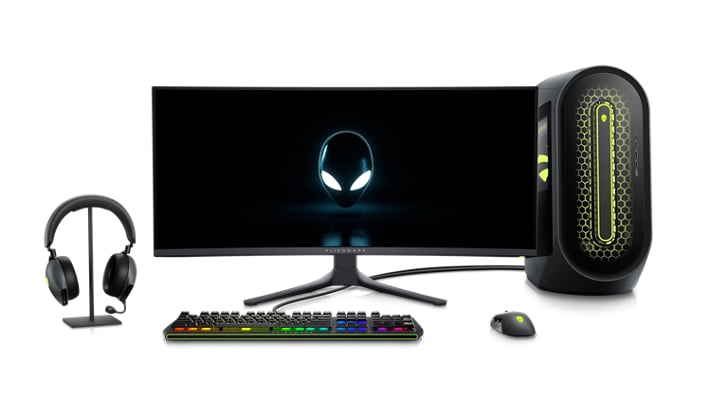 Dell Alienware AW3423DWF Gaming Monitor along with other Dell products.