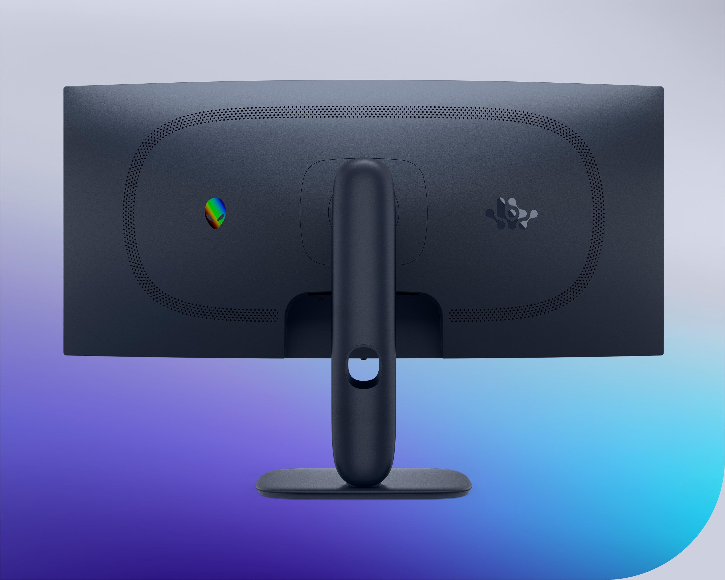 The back of the Alienware 34 Gaming Monitor