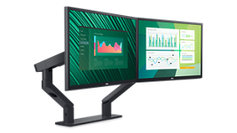 Bild eines Dell Monitorarms für zwei Bildschirme MDA20