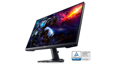 Picture of Dell G2723HN Gaming Monitor with a game image on the screen.