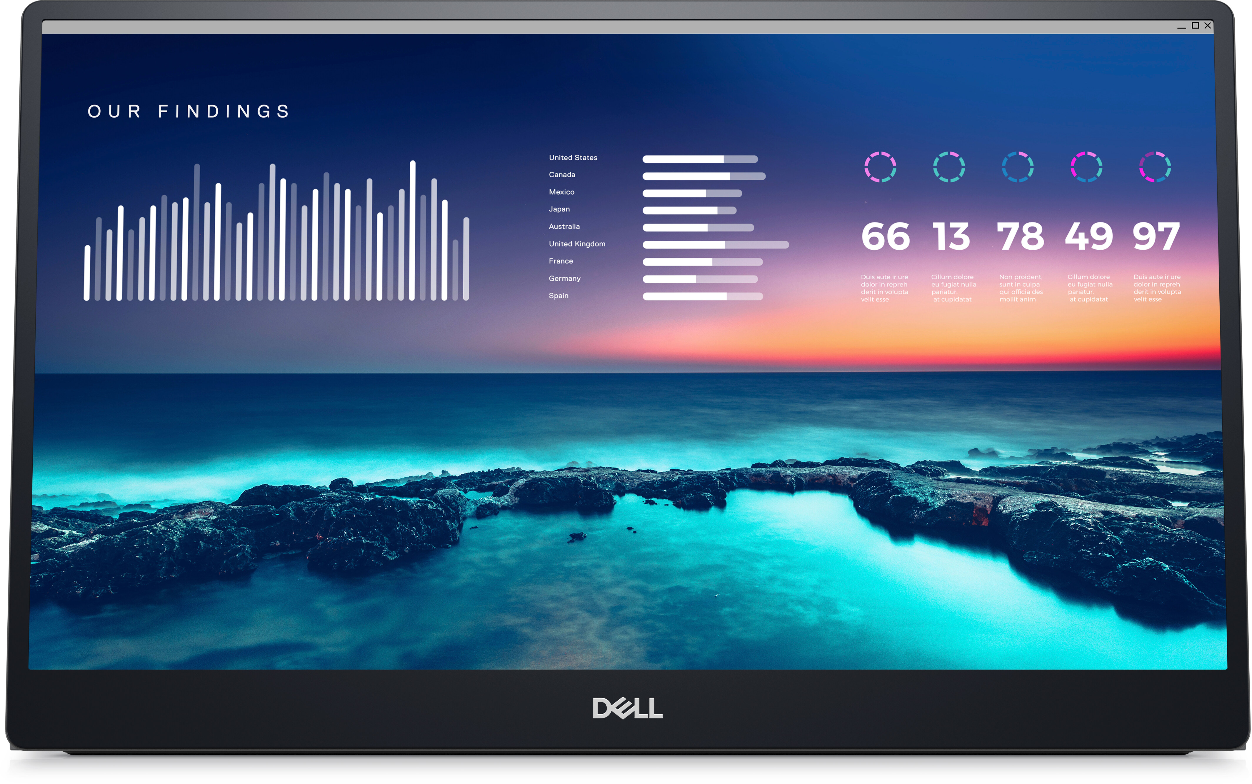 Dell 14 ポータブル モニター - P1424H未開封モバイル表面処理ノングレア
