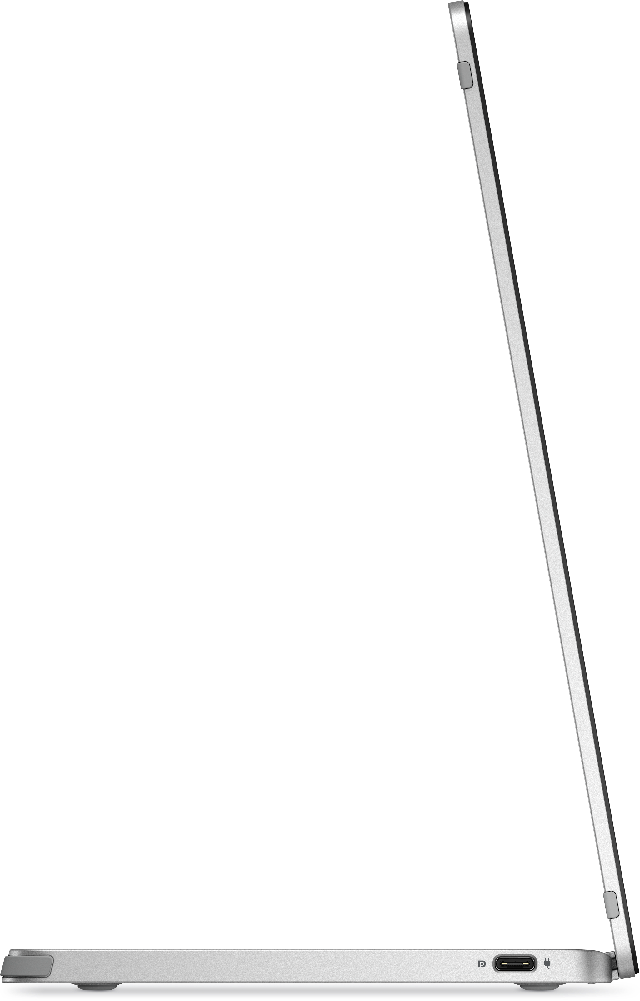 View 右プロファイル Dell Pro 14 Plusポータブル モニター。