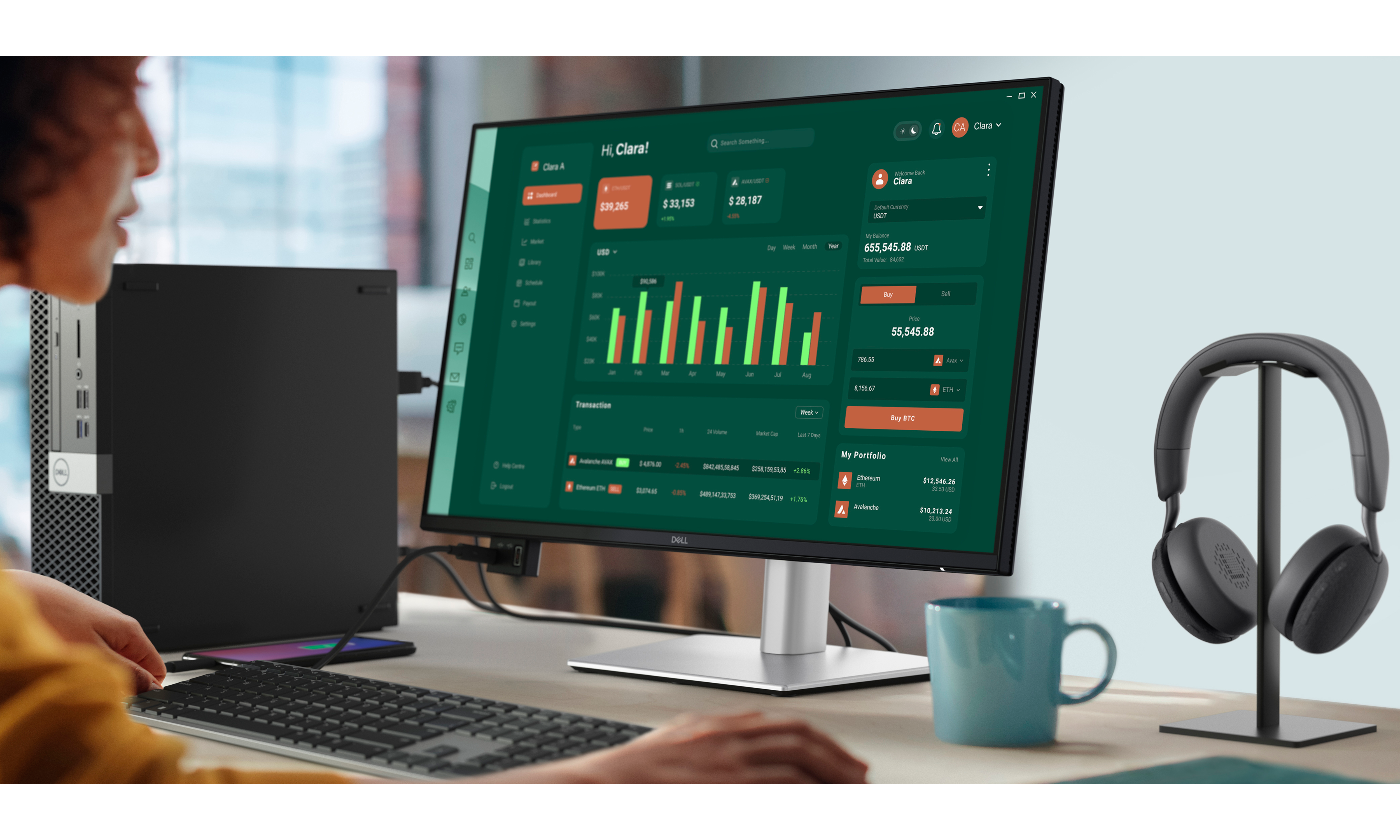 Dell Pro Plus Monitor P2725D Lifestyle