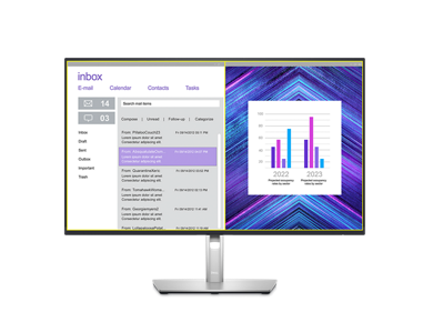 Multitarefa avançada com o Dell Display Manager