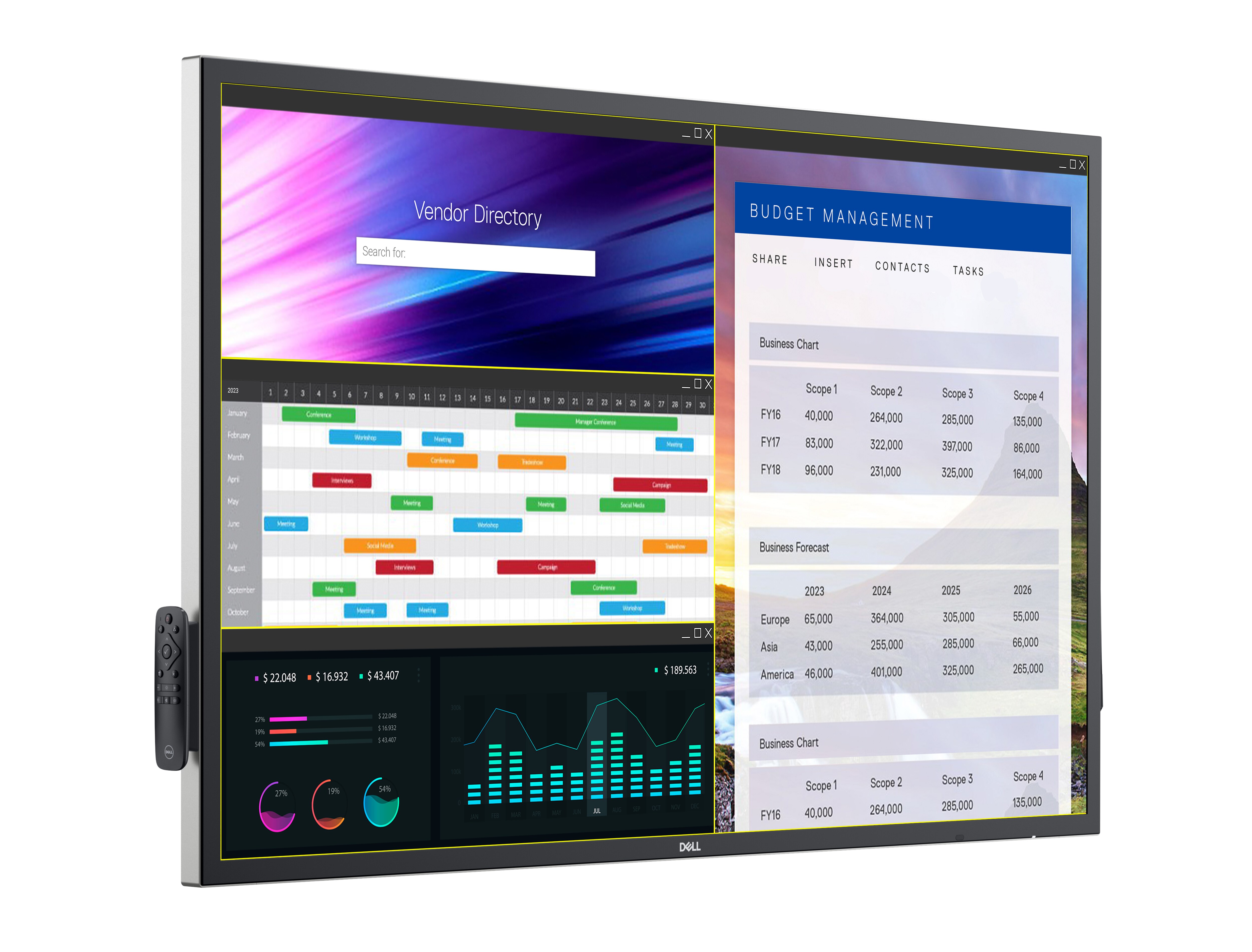 Dell P5524QT Interactive Touch Monitor.