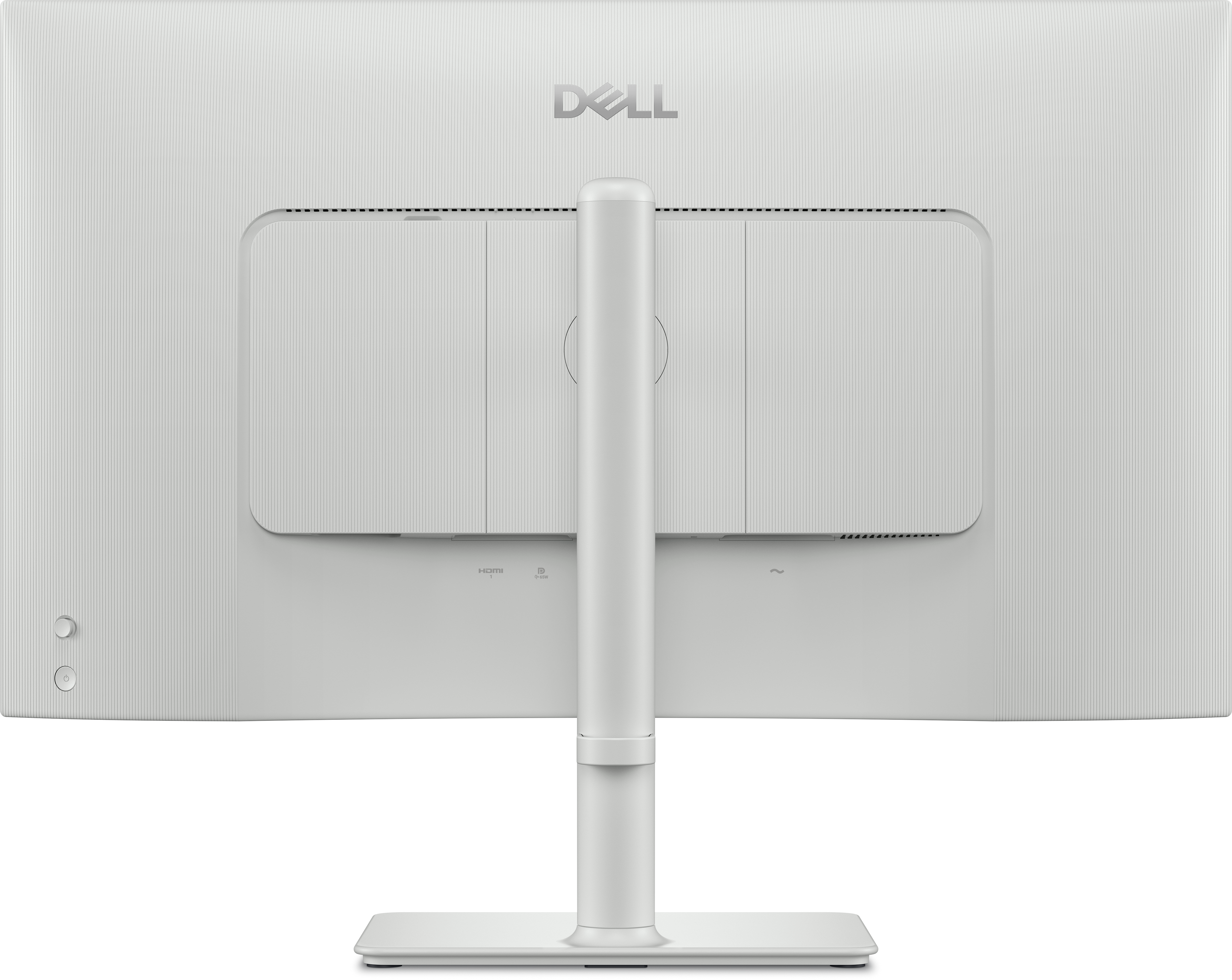 View fronte posteriore Monitor Dell S2725QC da 27 pollici.