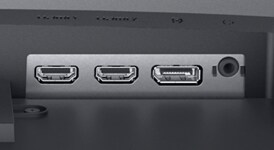 Picture of a Dell SE2723DS Monitor HDMI ports.