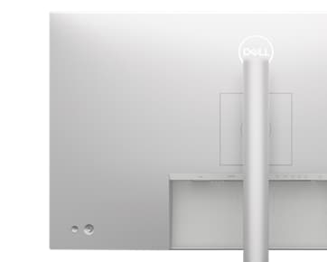 Imagem de um Monitor Dell UltraSharp U2723QE deitado num fundo branco.