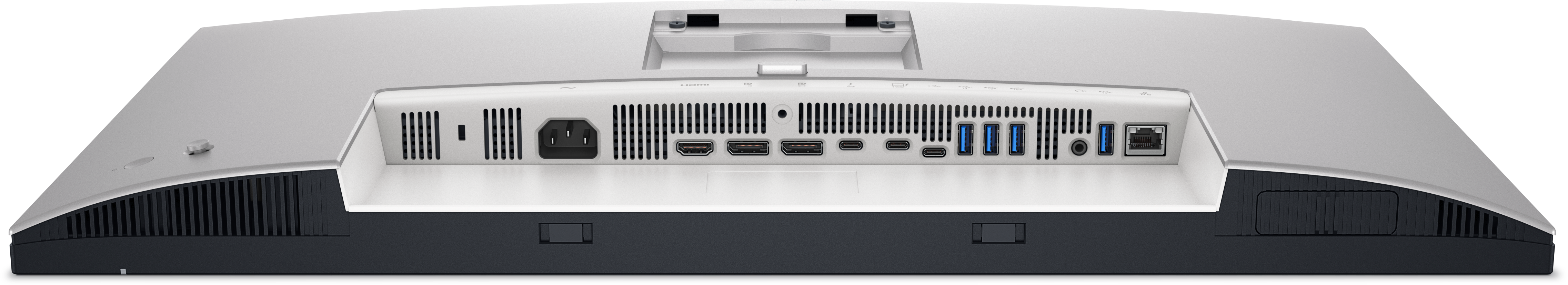 View lato inferiore Parte inferiore del monitor UltraSharp 27 4K Thunderbolt Hub