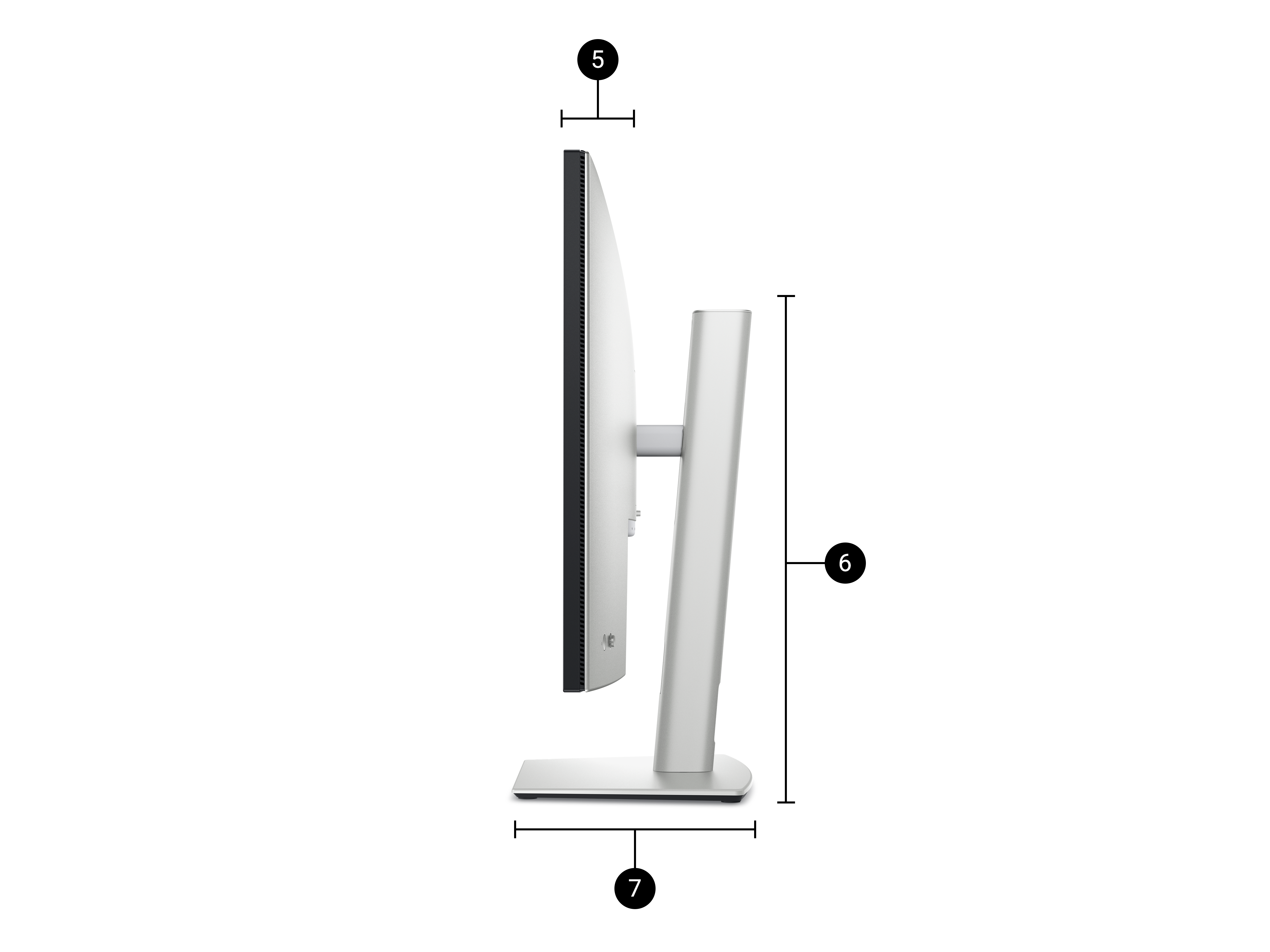 U3225QE Dimensions and Weight right image