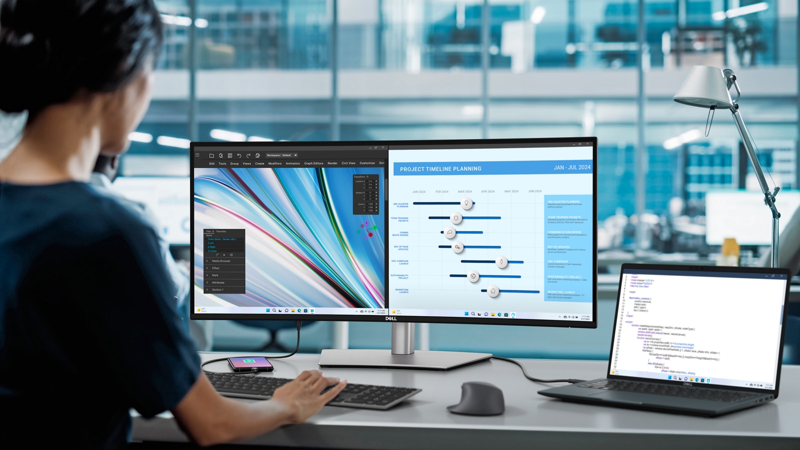 Dell UltraSharp 34 Curved Thunderbolt™ Hub Monitor - U3425WE Dell UltraSharp 34 Curved Thunderbolt™ Hub Monitor - U3425WE