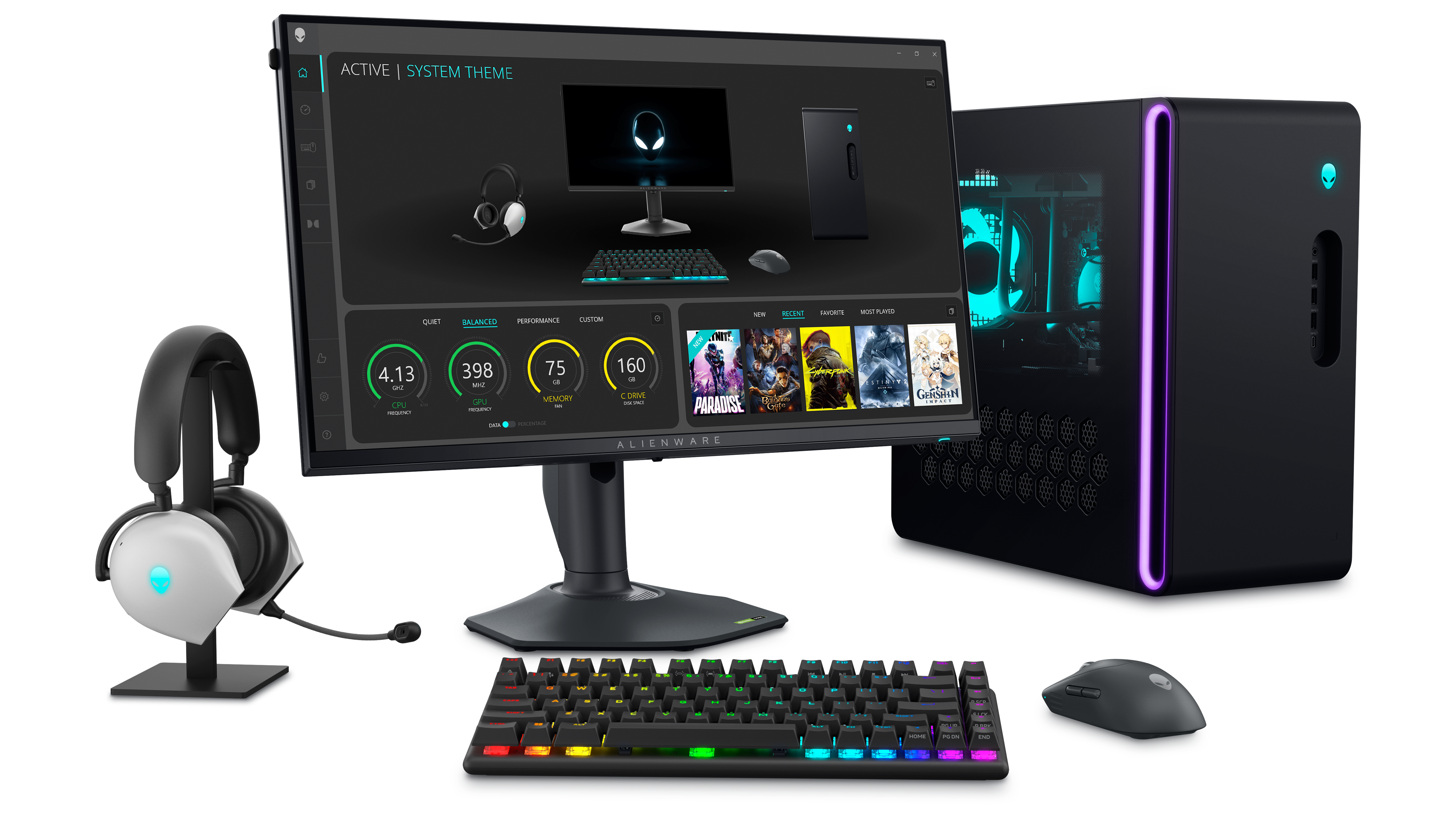 Produits Alienware.