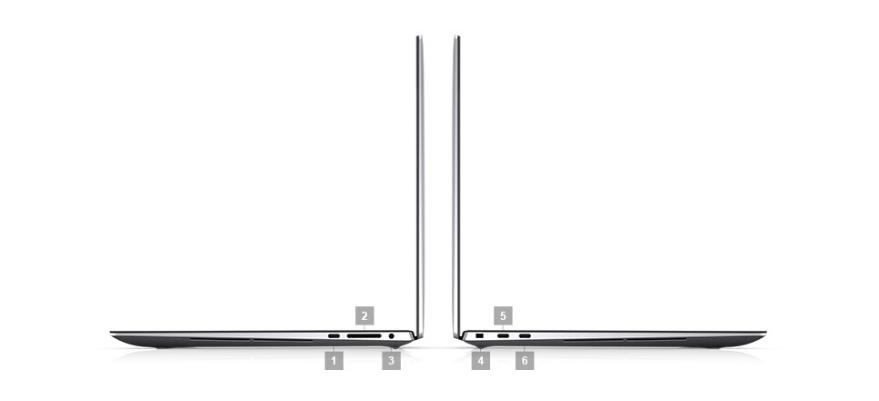 dell precision 5550 : Ports et emplacements