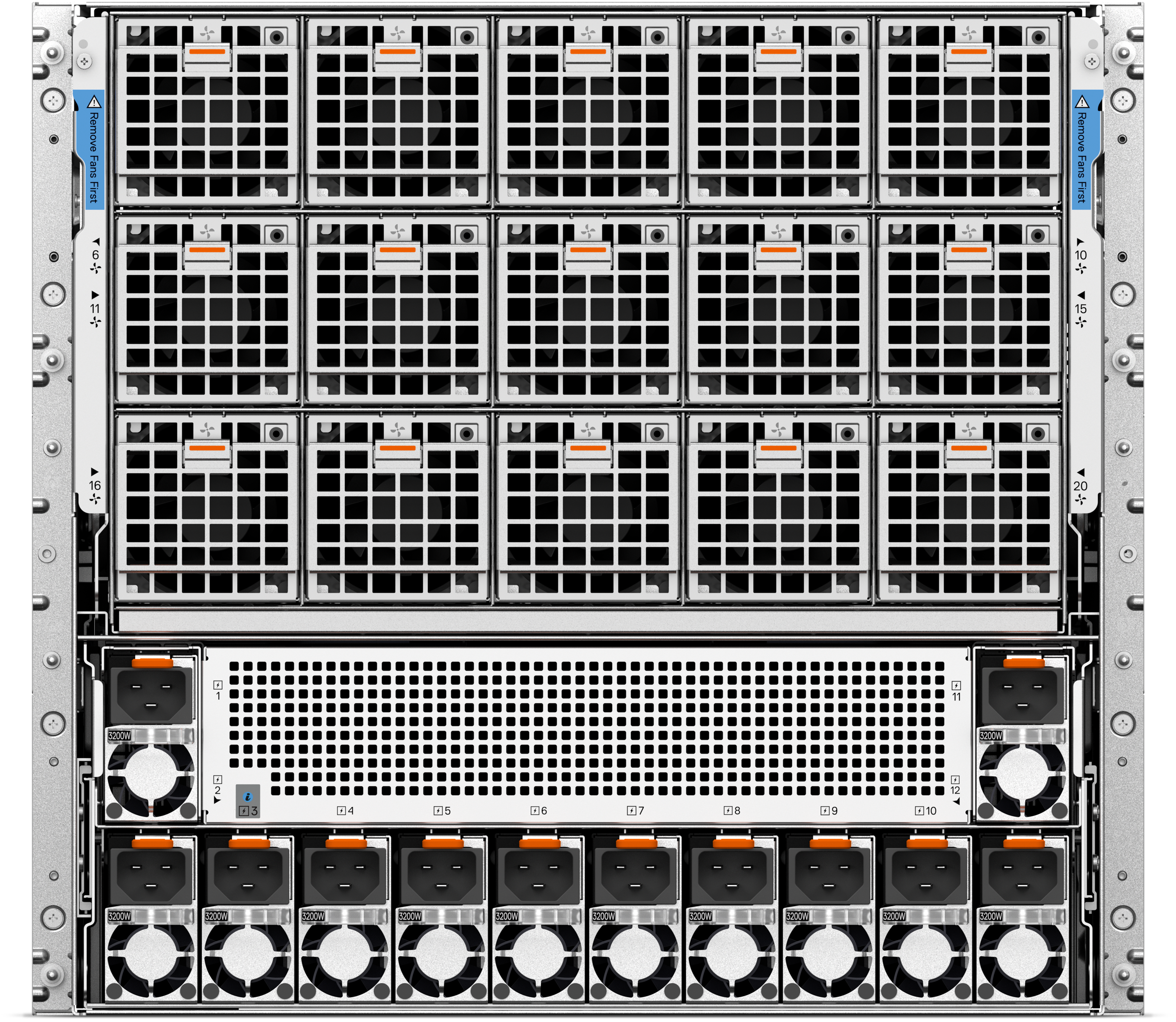 View nach hinten gerichtet PowerEdge XE9780