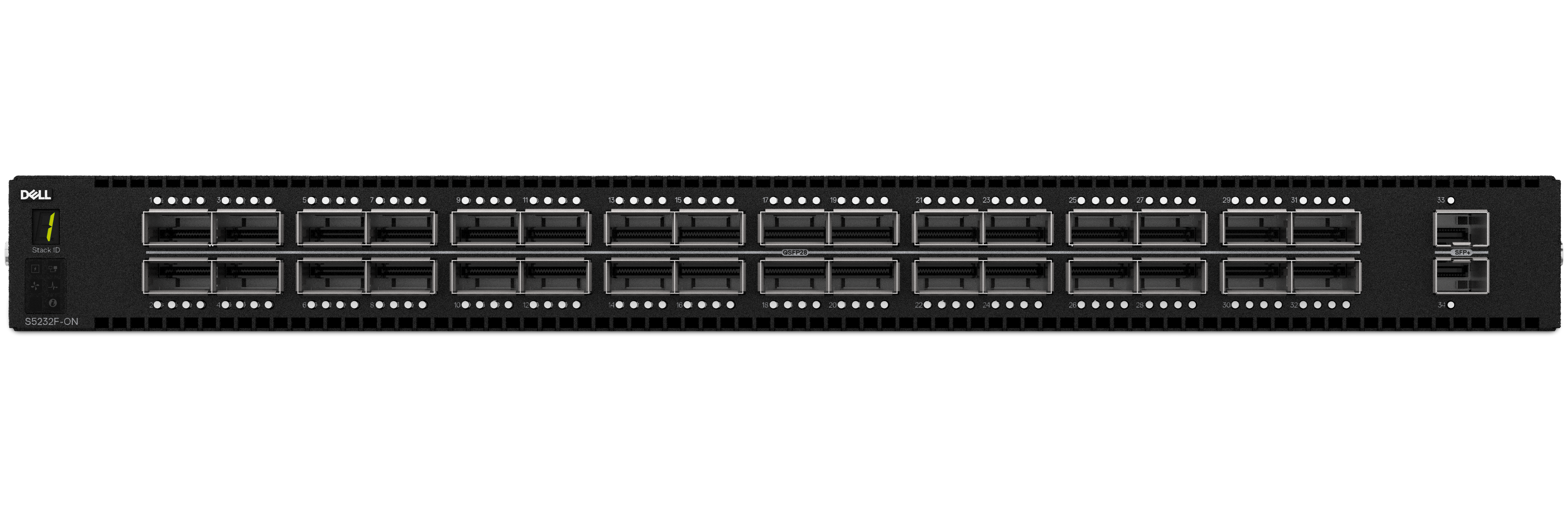 View forovervendt PowerSwitch S5232F-ON