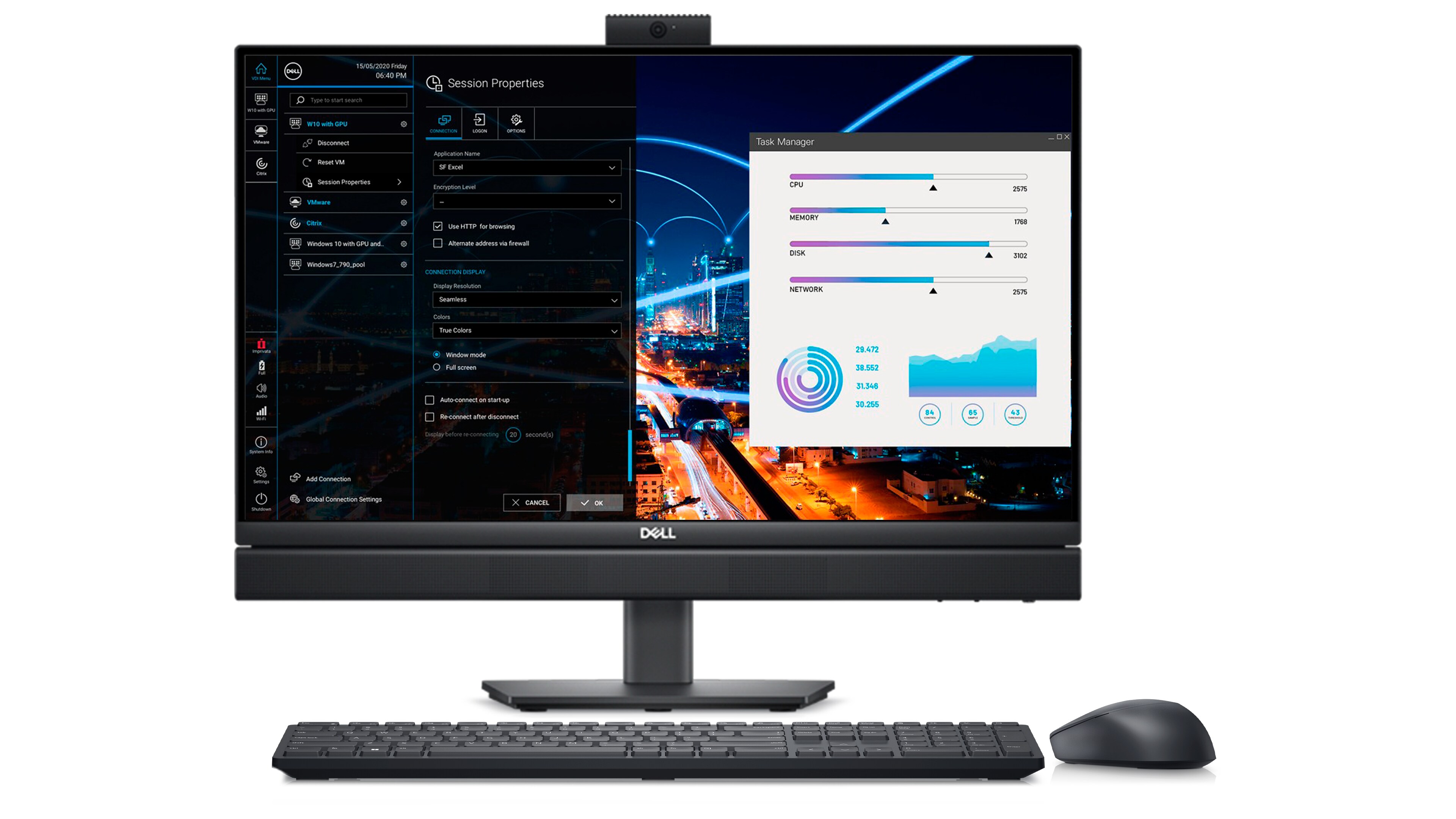 Front facing Dell OptiPlex All-in-One