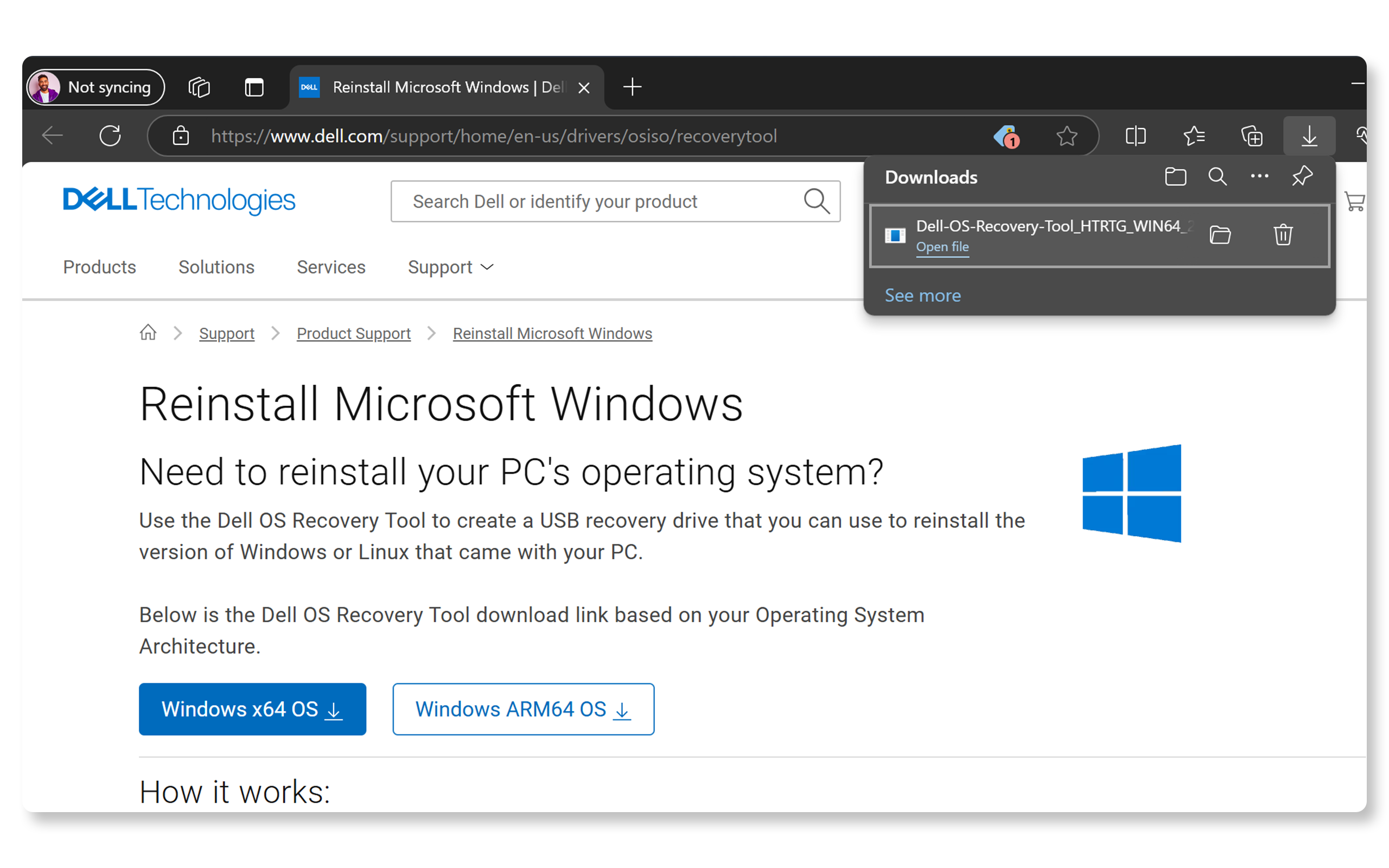 Create an OS Recovery Image with the Dell OS Recovery Tool | Dell US