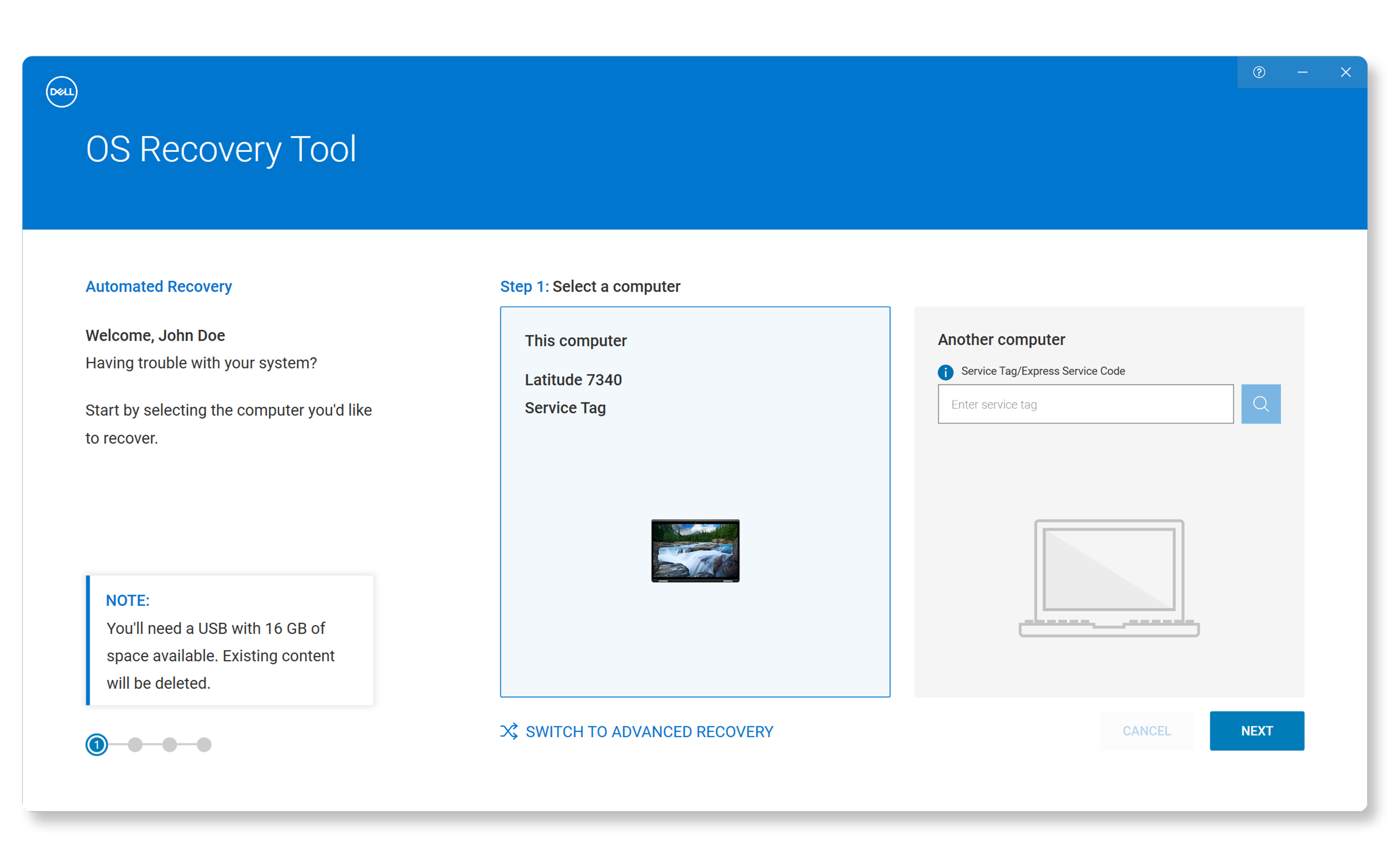 Create An Os Recovery Image With The Dell Os Recovery Tool 