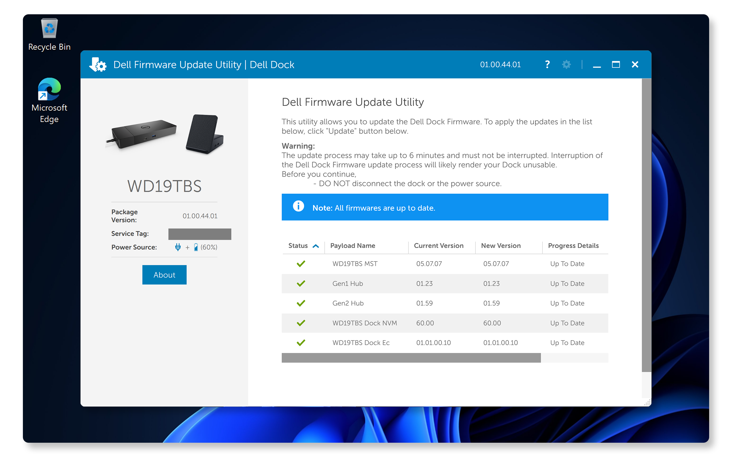 Dell dock firmware update utility